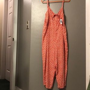 Orange Daisy Romper